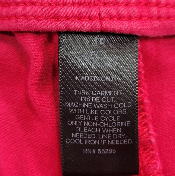 Express Red High Waist Button Sailor Shorts | Size 10 - Picture 5 of 5